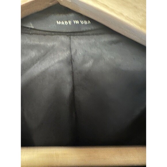 VTG Brooks Brothers Blazer 50L Black Wool Sport Coat Suit Jacket Brooksease flaw - Picture 3 of 15
